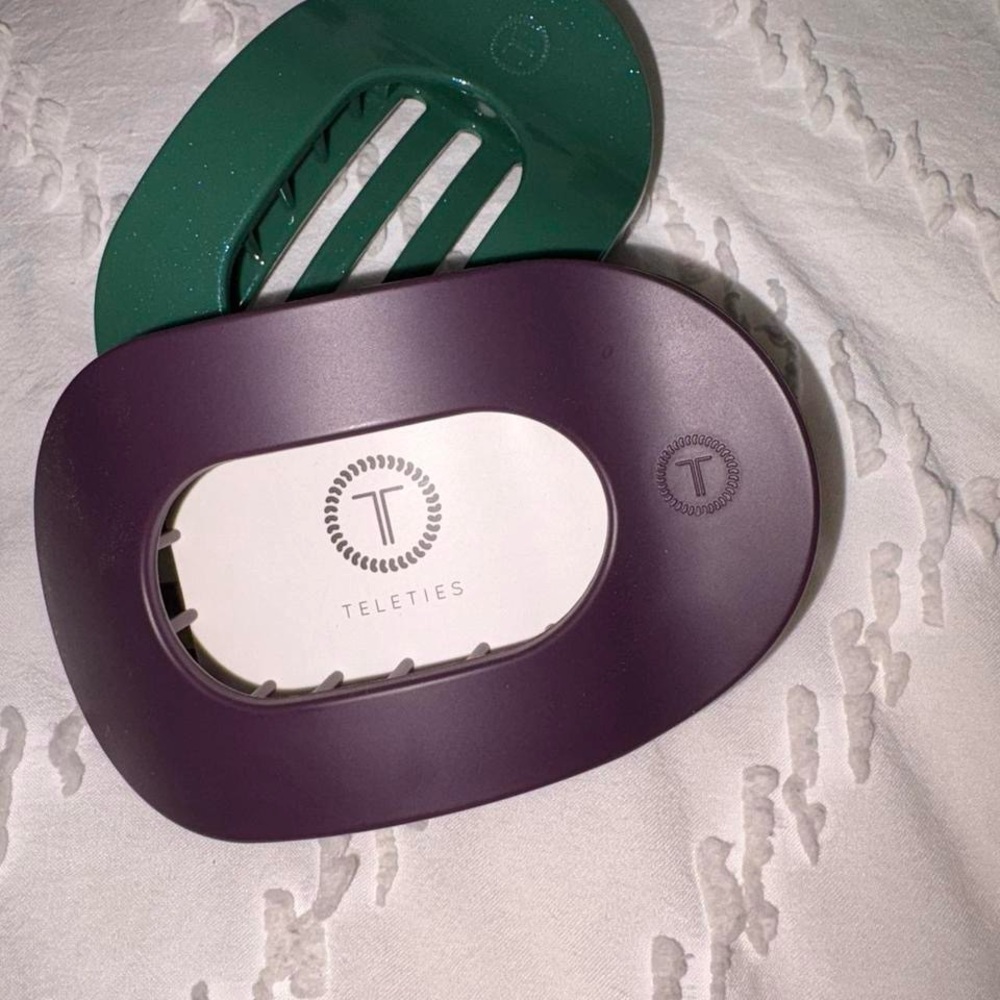 Teleties Purple and Green Hair Clip